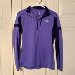 Purple North Face Quarter Zip